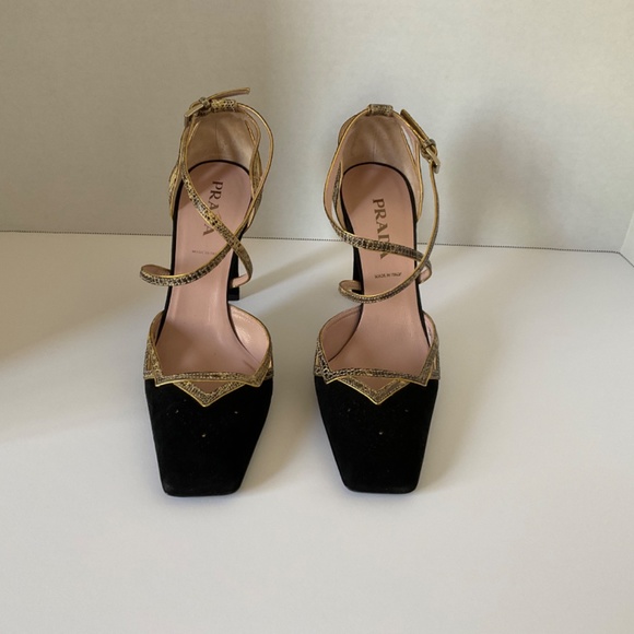 Prada suede and snake skin shoes - Picture 5 of 5